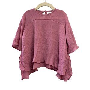 MIA JOY Flowing Layered Top Girls 4 4T Lightweight Mauve Boho Hippy Girl Blouse